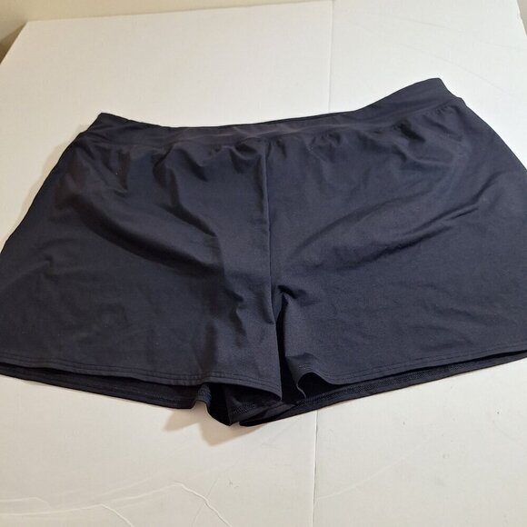 Land's End Womens Black Swim Shorts 24W - Picture 2 of 3